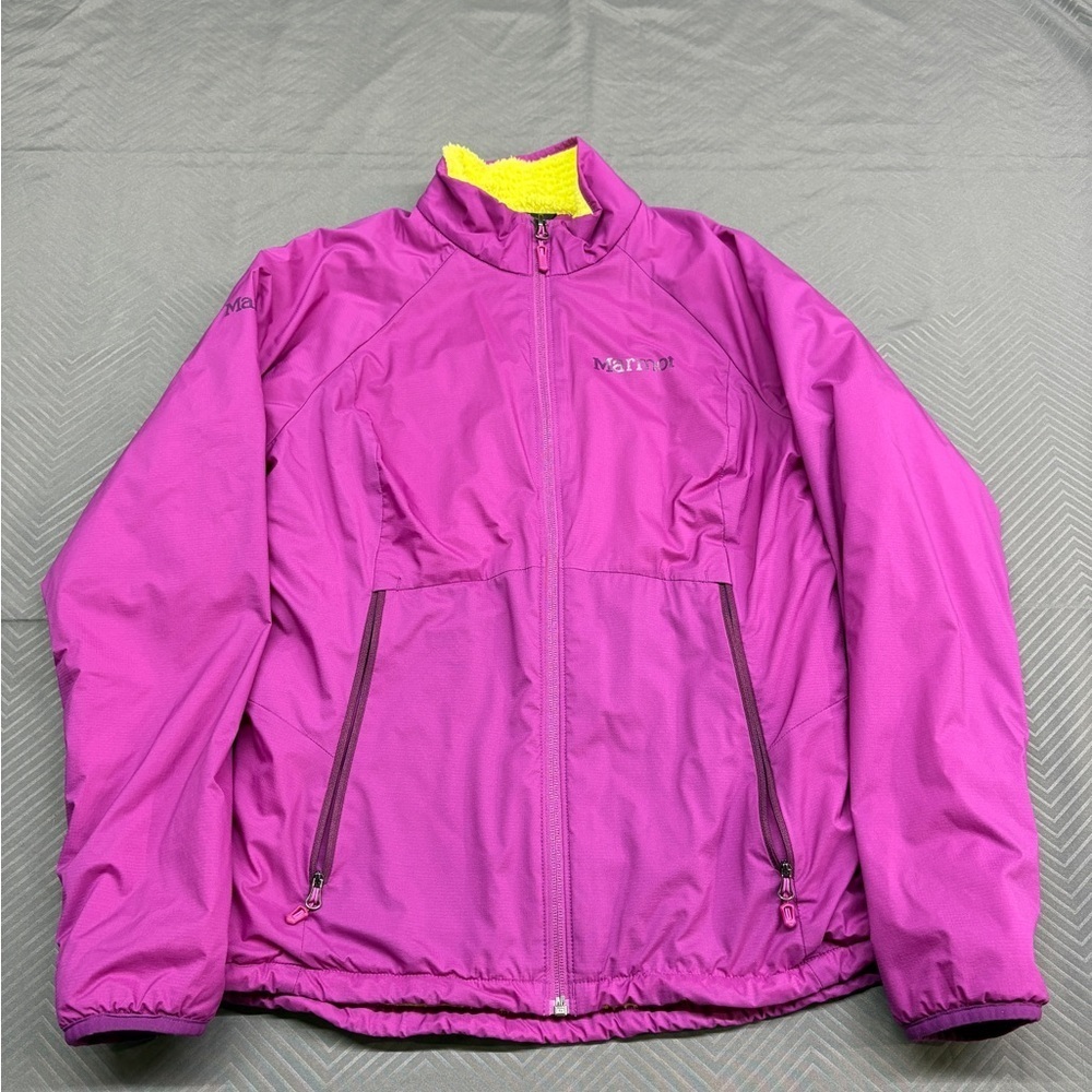 Marmot Women’s Dark Star Jacket Full Zip Polartec Fleece Magenta Size XS